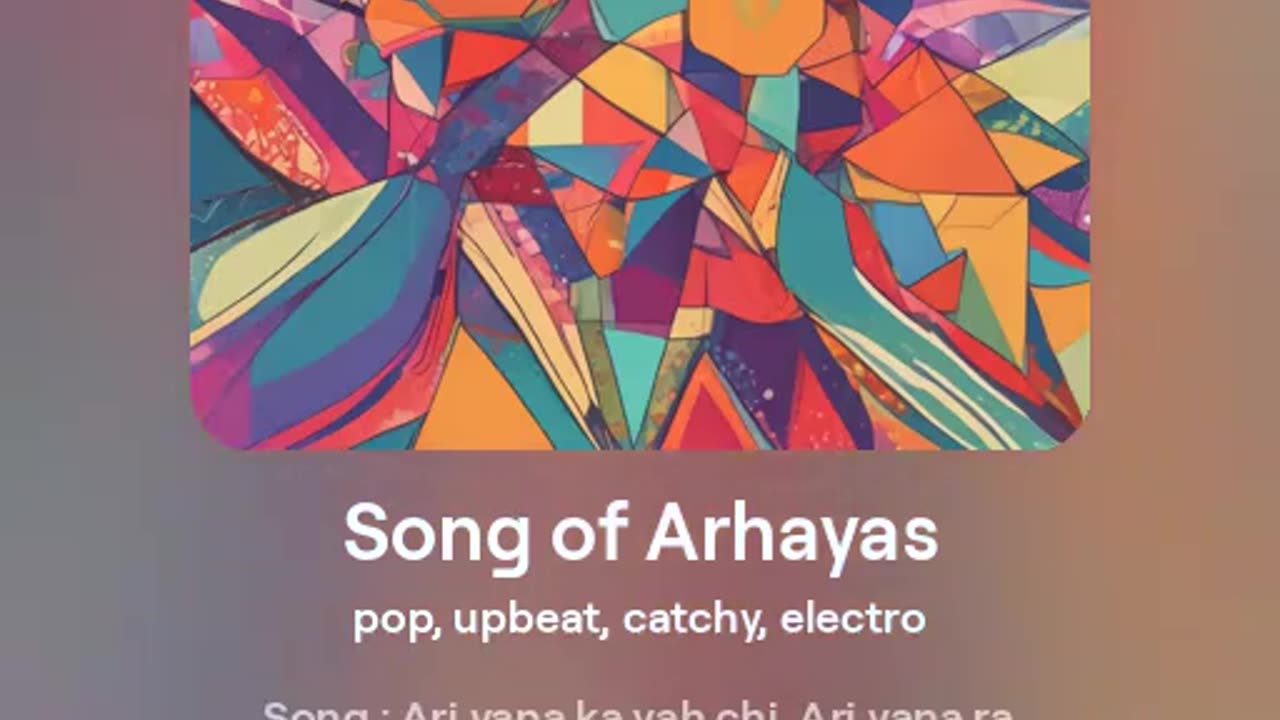 Song Of Arhayas