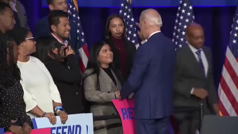 Biden Grabs Girl's Face In EXTREMELY Awkward Moment