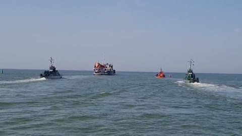 Two armored crafts, port of Mariupol