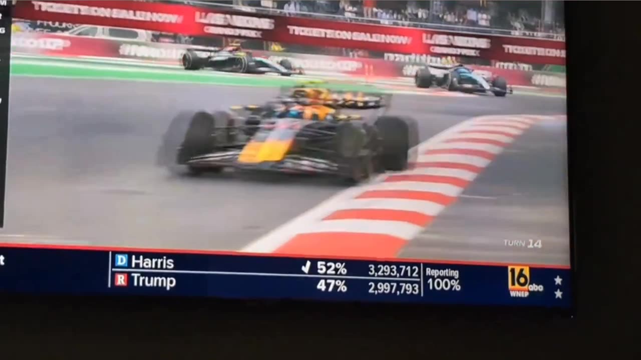 ABC station "mistakenly" aired election-result during Formula 1 race for Pennsylvania