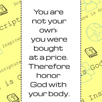 #shorts #ytshorts #verseoftheday #scripture 1 Corinthians 6:19-20