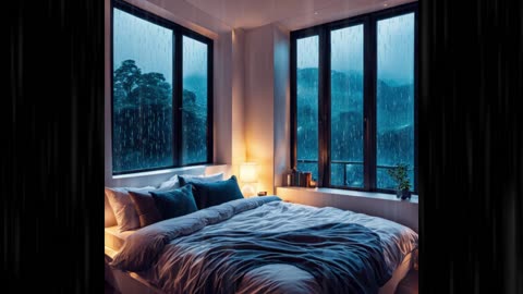 Relaxing rain 🌧️ thunder ⚡ sounds for deep sleep