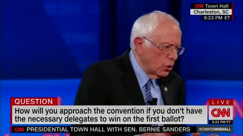 Sanders of Dem nominee and the 'plurality' of delegates