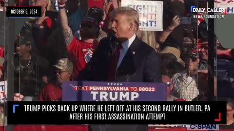 Trump Picks Up Where He Left Off in Butler, PA...