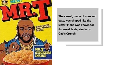 Did You Like Mr. T Cereal ? "I pitty the fool who didn't !"