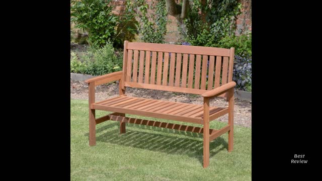 Kingfisher 2-Seater Hardwood Garden Patio Bench