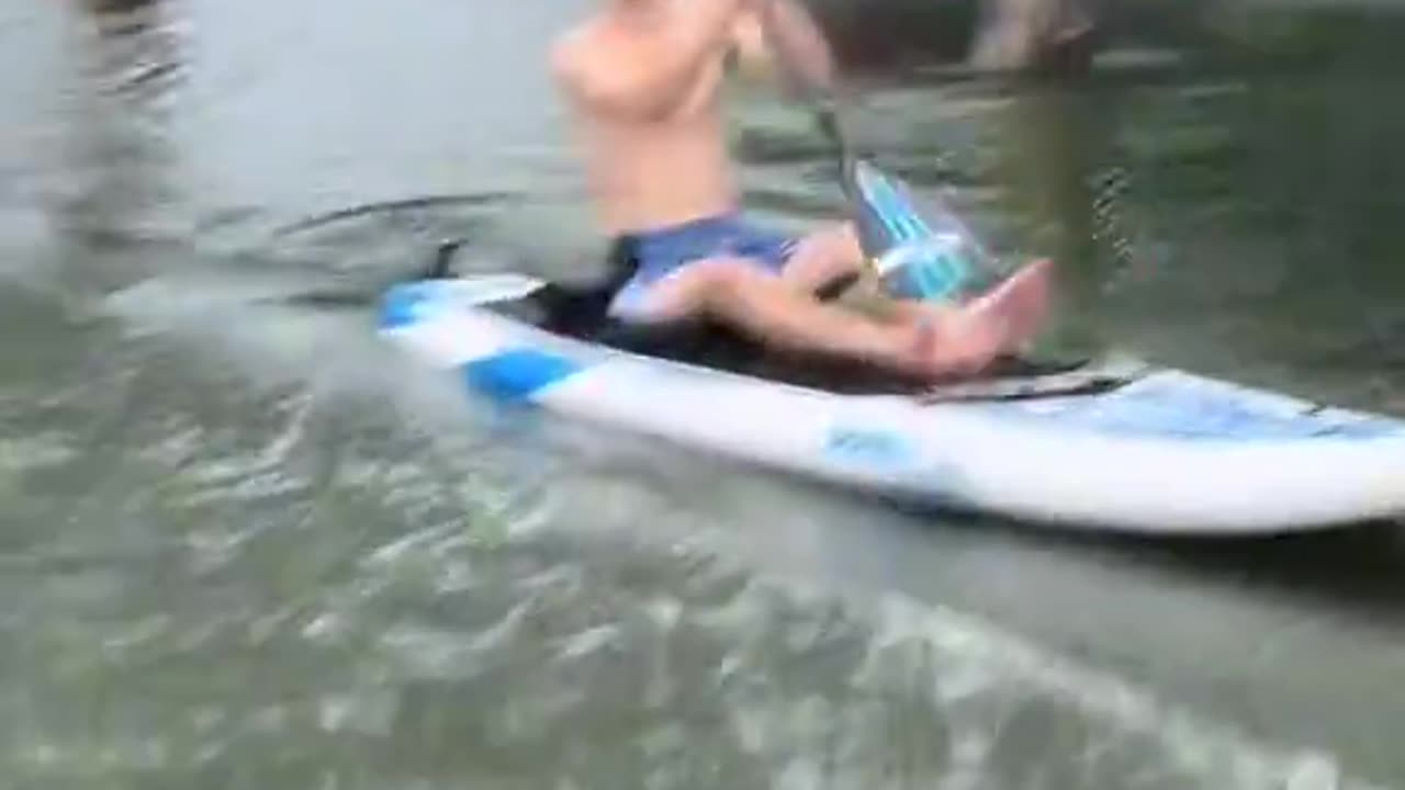 Wake Boarding Down The Road