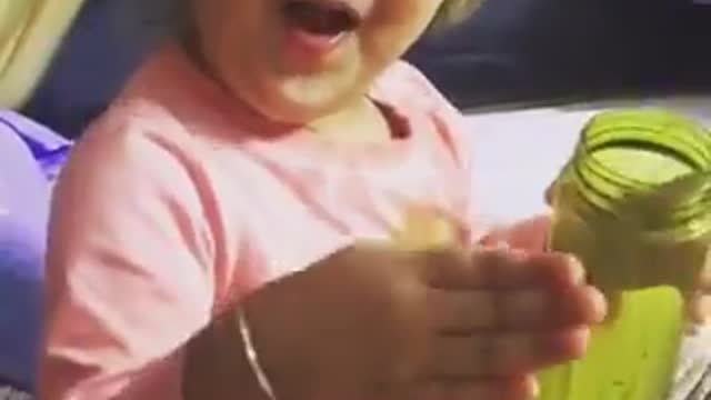 Cute little child funny video