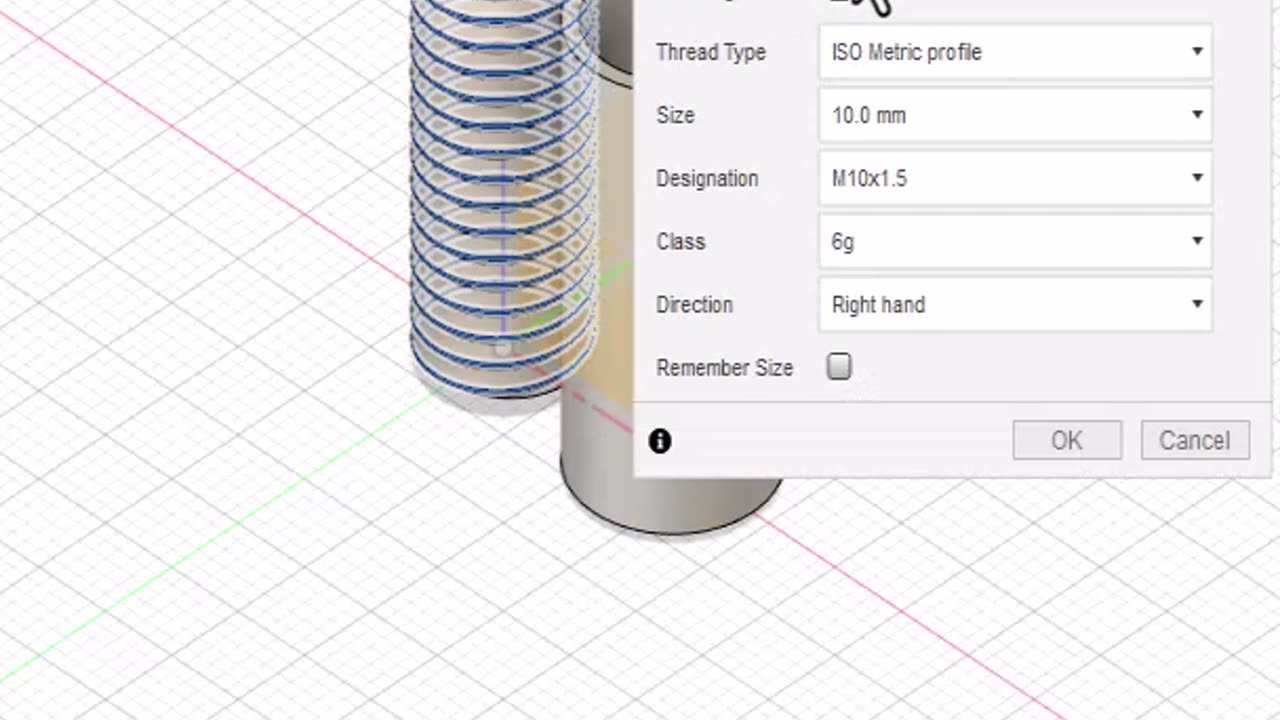 Fusion 360: Reverse Thread