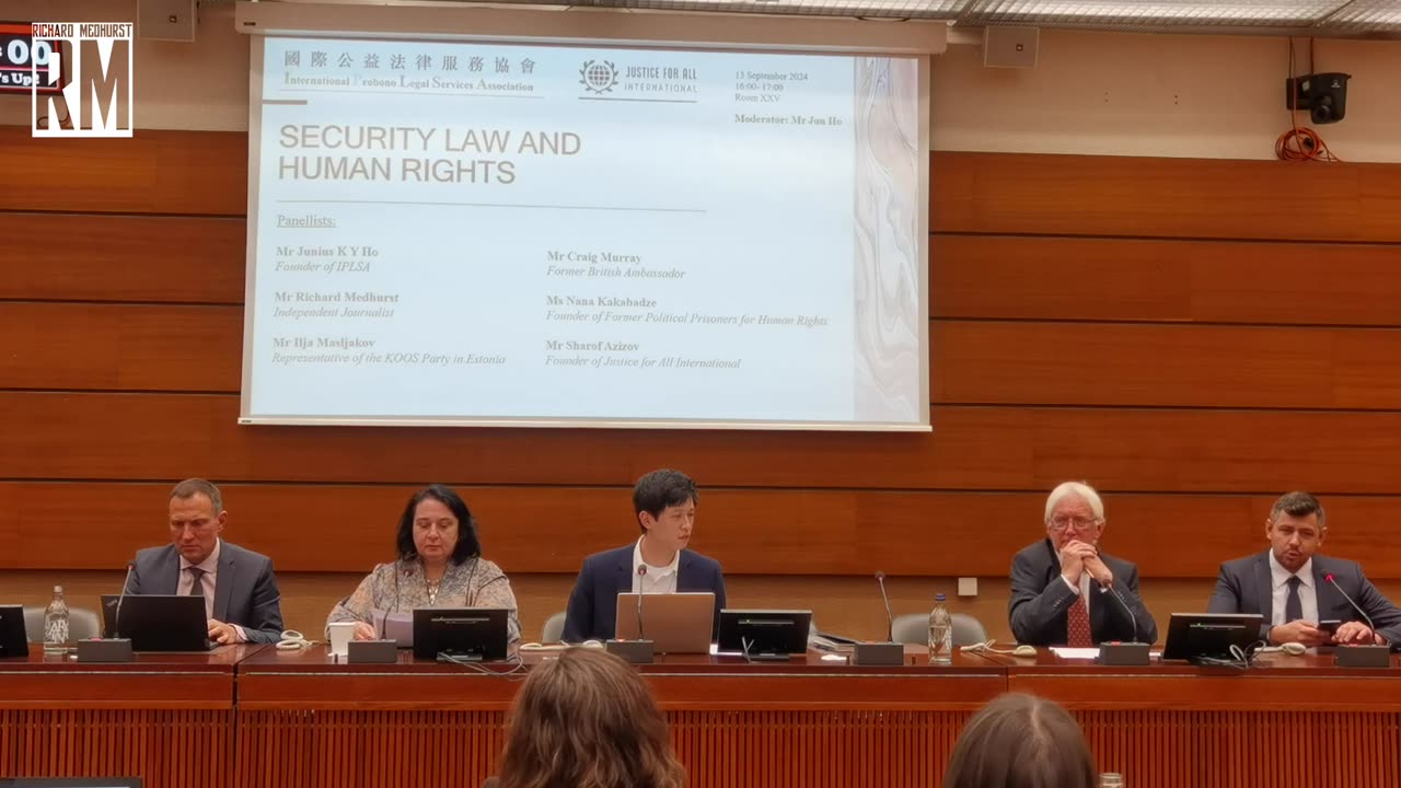 Richard Medhurst UN Speech in Geneva on Palestine & the UK's Crackdown on Free Speech