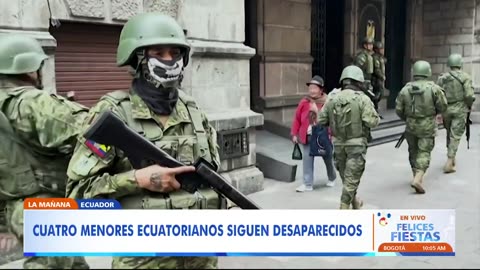 Noboa sugiere nombrar a cuatro menores desaparecidos en un operativo militar como héroes nacionales