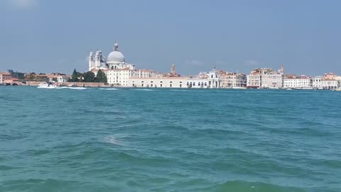 By boat in Venice