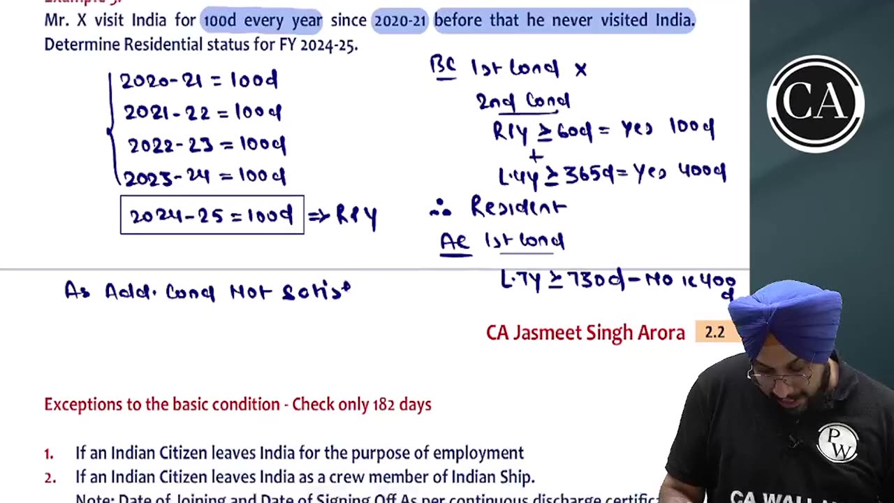 Residence and scope of total income L1