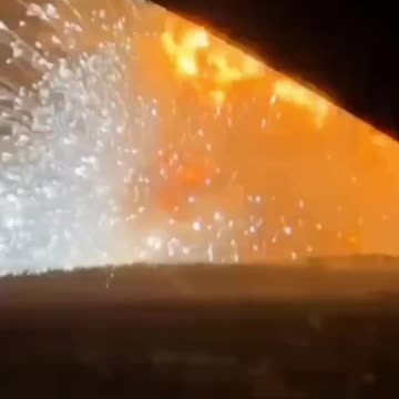 Spectacular Exposions and Detonations from Ukrainian Drone Strikes Overnight