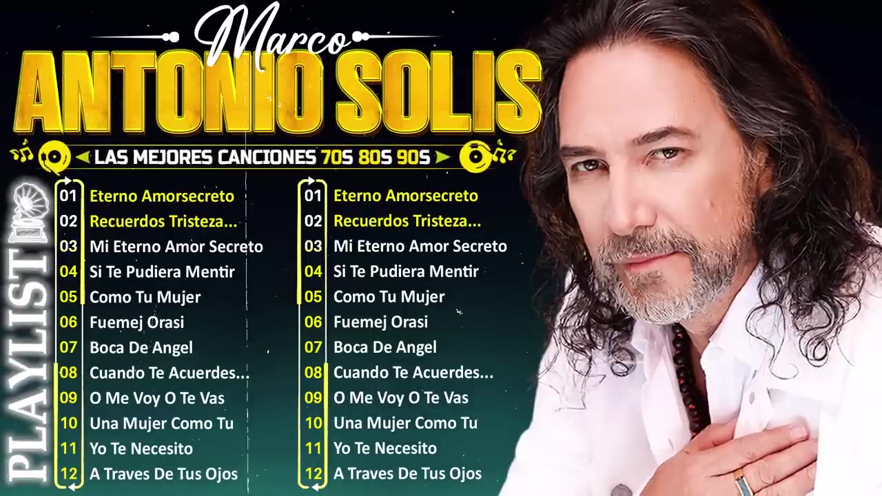 MARCO ANTONIO SOLÍS EXITOS MUSICA ROMANTICOS ~ MARCO ANTONIO SOLÍS 20 GRANDES EXITOS ENGANCHADOS