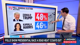 Steve Kornacki Says Kamala Harris' Popularity Drastically Took A Downturn In Just A Matter Of Weeks