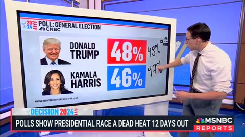 Steve Kornacki Says Kamala Harris' Popularity Drastically Took A Downturn In Just A Matter Of Weeks