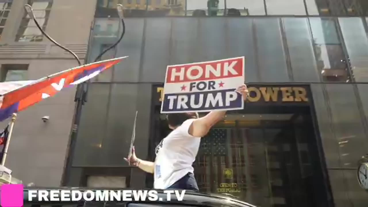 MAGA! Watch Donald Trump Supporters Rally In Front of Trump Tower!