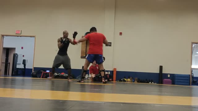 First ever sparring session..