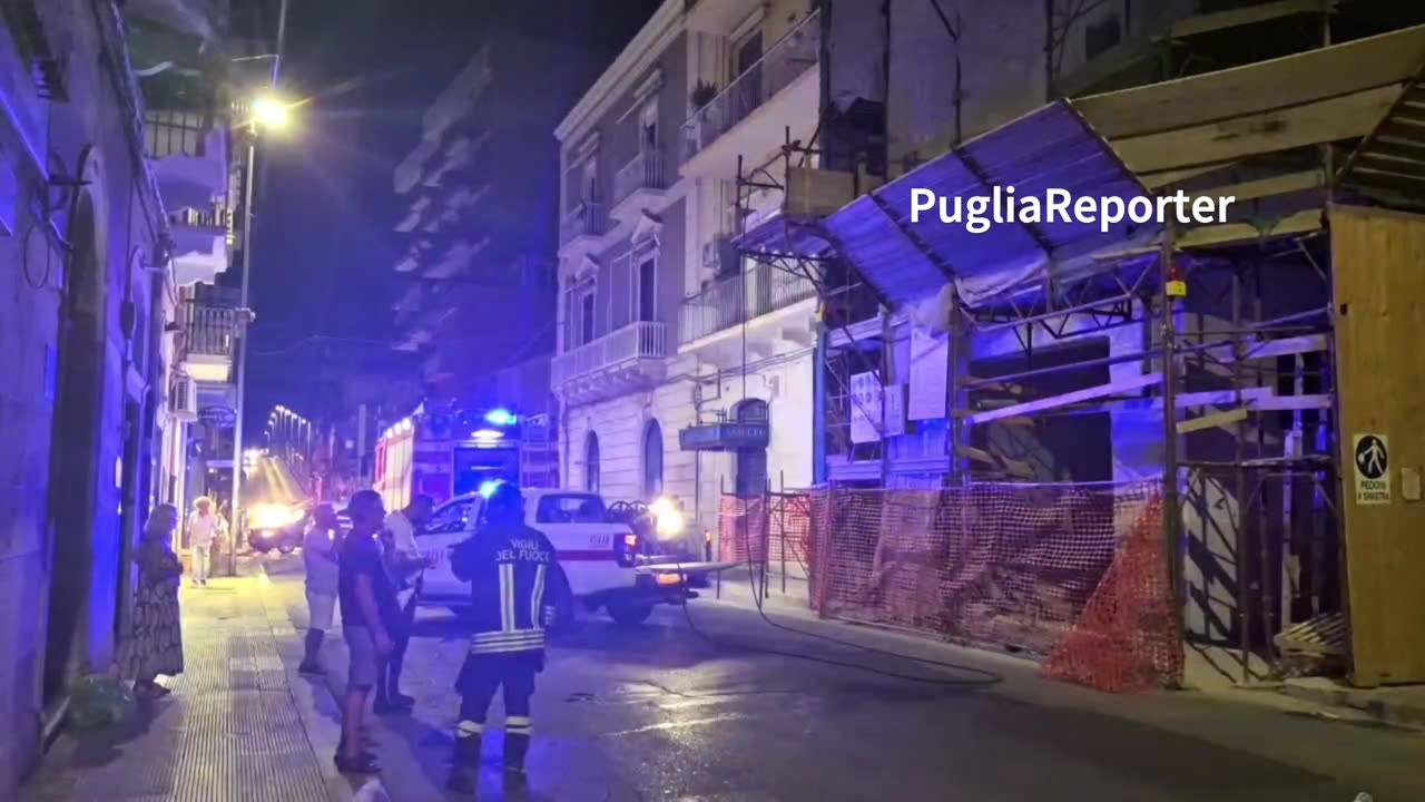 Barletta: intervento dei Vigili del Fuoco in via Imbriani