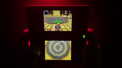 0296-Jugando: mariokart ds, misión 5-7, 5-8, nivel del jefe "gran bob-omb", nivel 5, misiones