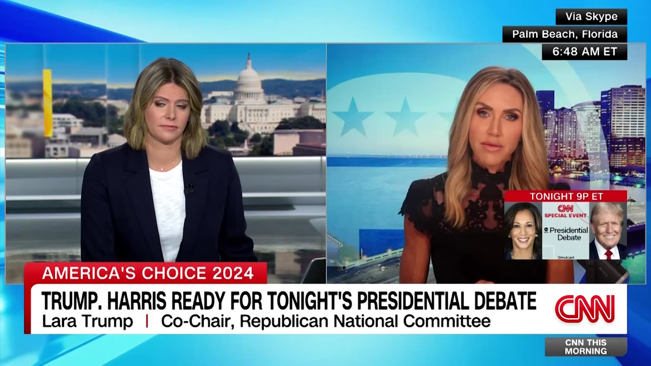 Kasie Hunt asks Lara Trump to clarify Trump's post about mail-in voting