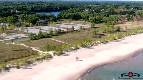 Stunning Tour Of Marquette Park & Beachfront Gary, IN 4K Drone Footage