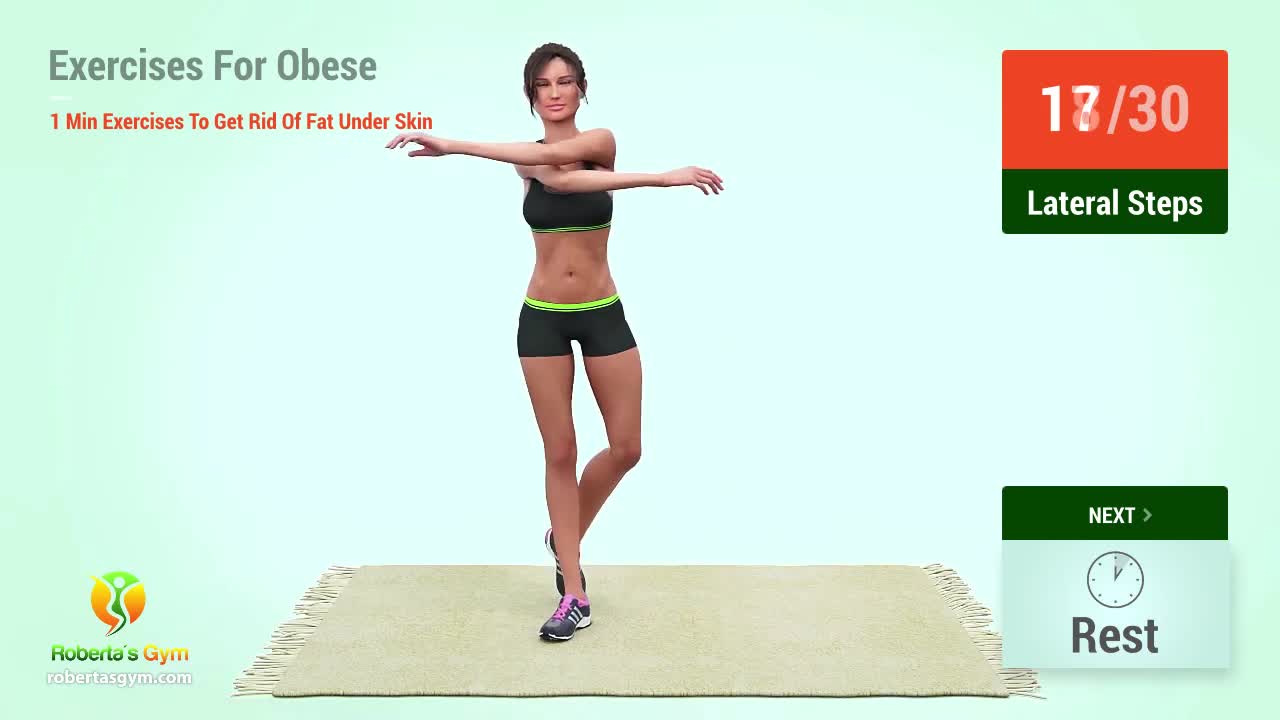 1 min exercises to reduce fat for obese