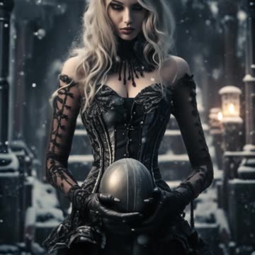 Winter Queen | Gothic Queen | Gothic Woman | Gothic Girl | AI Art
