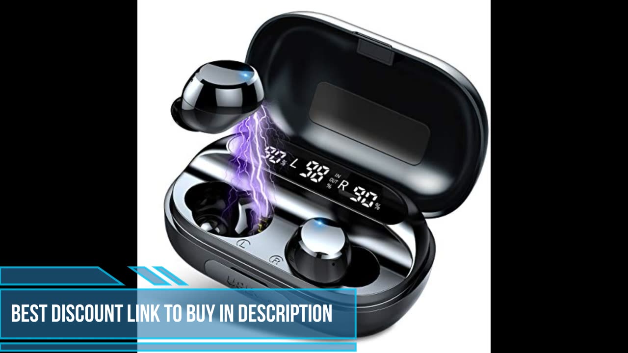 Wireless Headphones, Wireless Earbuds Headphones with Charging Case