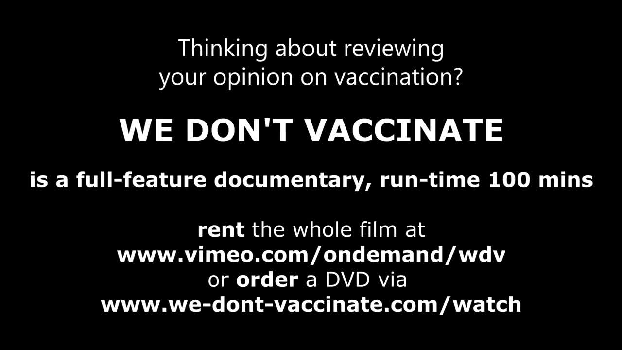 Why We Don't Vaccinate