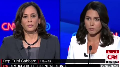 Tulsi Gabbard explaing Kamala Harris's character flaws