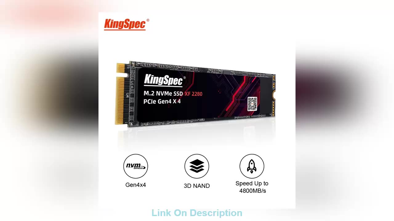 Get KingSpec SSD M.2 NVME 500G 512GB 1TB 2TB Internal