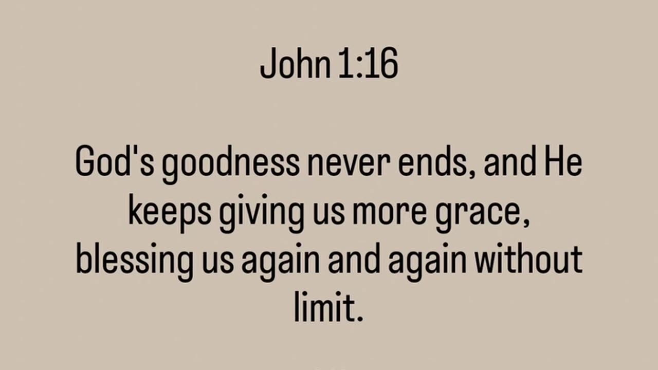 God's goodness