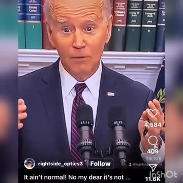 Biden MASK - look at his forehead