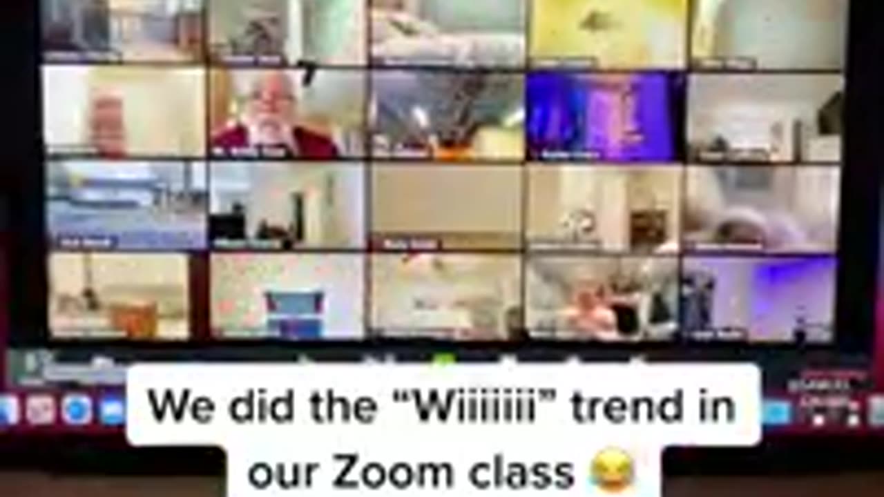 WHOLE Zoom class pranked the teacher “Babadaba Wiiiii” trend