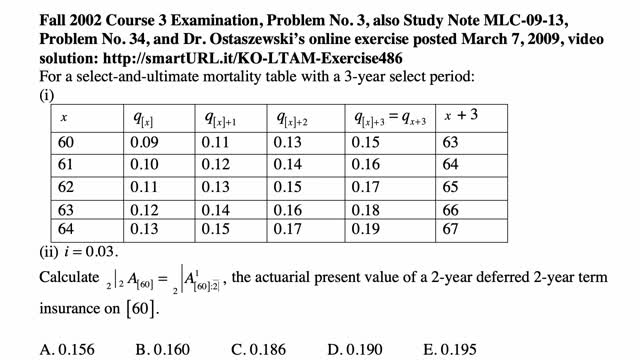 Exam LTAM exercise for November 27, 2021