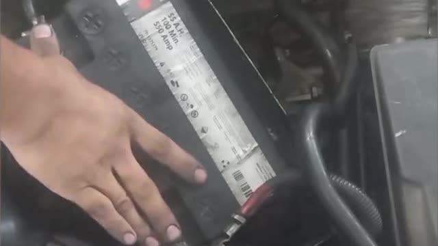 If you put your hand on the battery of our car