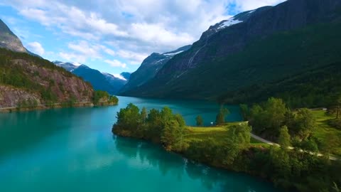 Beautiful Natural peace lake video