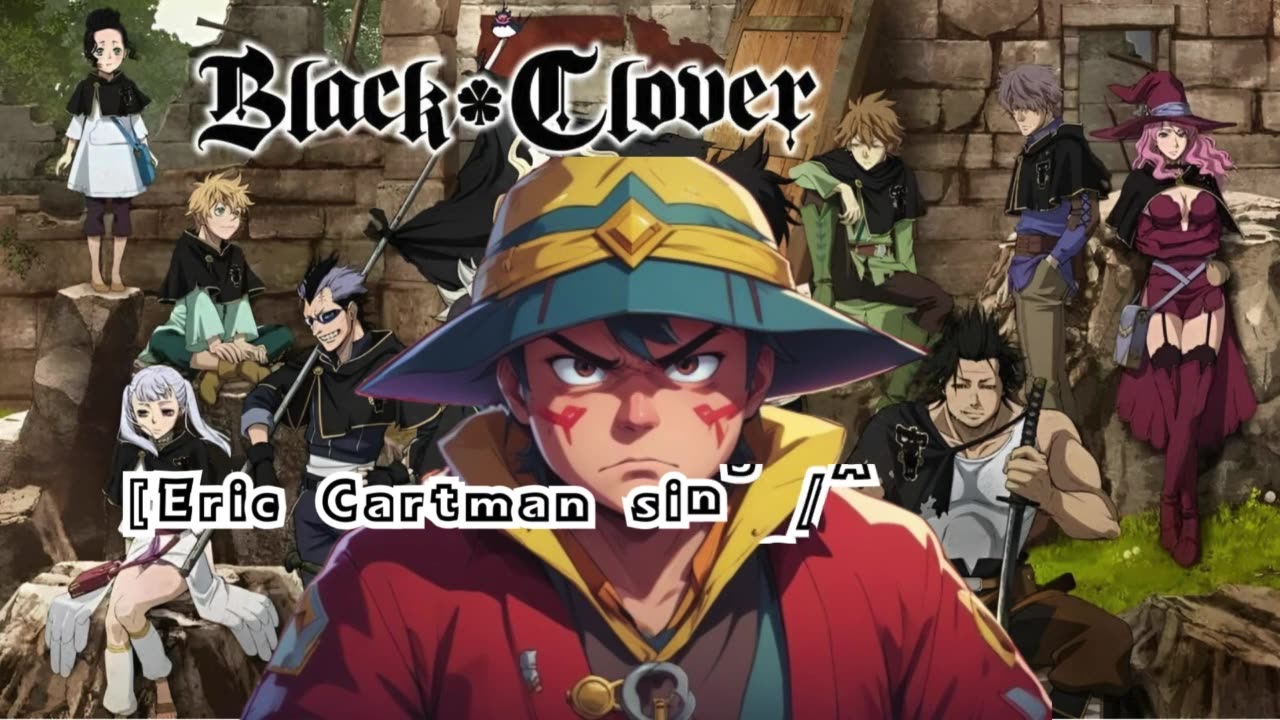 [Eric Cartman sings/AI Cover] Black Clover Opening 5 Miyuna - Gamushara