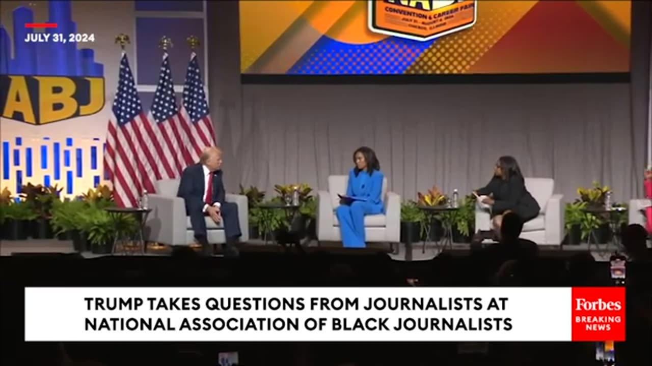 FULL EVENT: Trump Gives Fiery Interview At National Association Of Black Journalists Convention Q&A