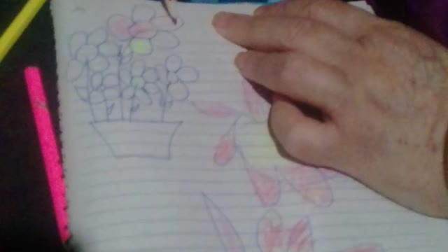 pintando desenho flores nas telas pt10