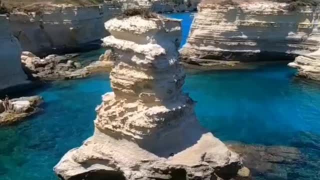 Apulia, Italy mountain beach View