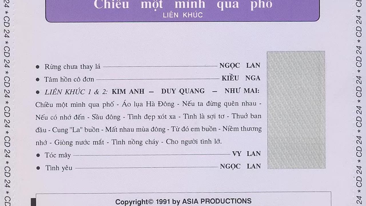 Liên Khúc Chiều Một Mình Qua Phố