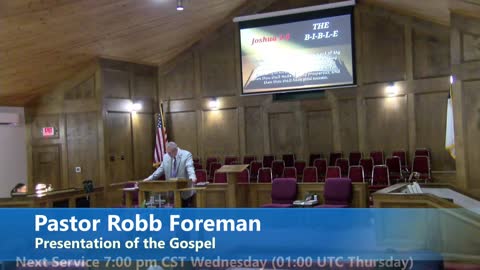 Pastor Robb Foreman // The B-I-B-L-E // 9/4/2022