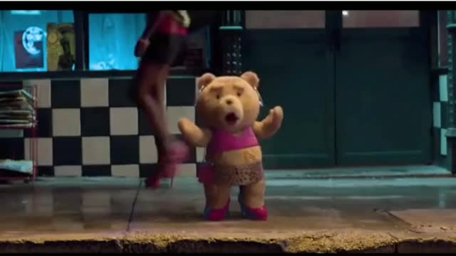 Momento divertido del oso ted