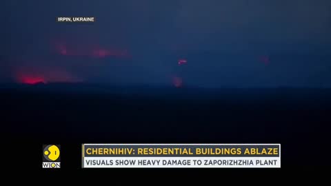 Reports_ Ukraine shoots down Russian jet _ Residential buildings burn following