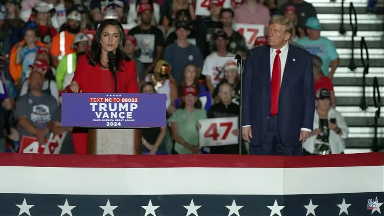 BREAKING: Tulsi Gabbard Announces She Is Officially Joining The Republican Party At Trump NC Rally