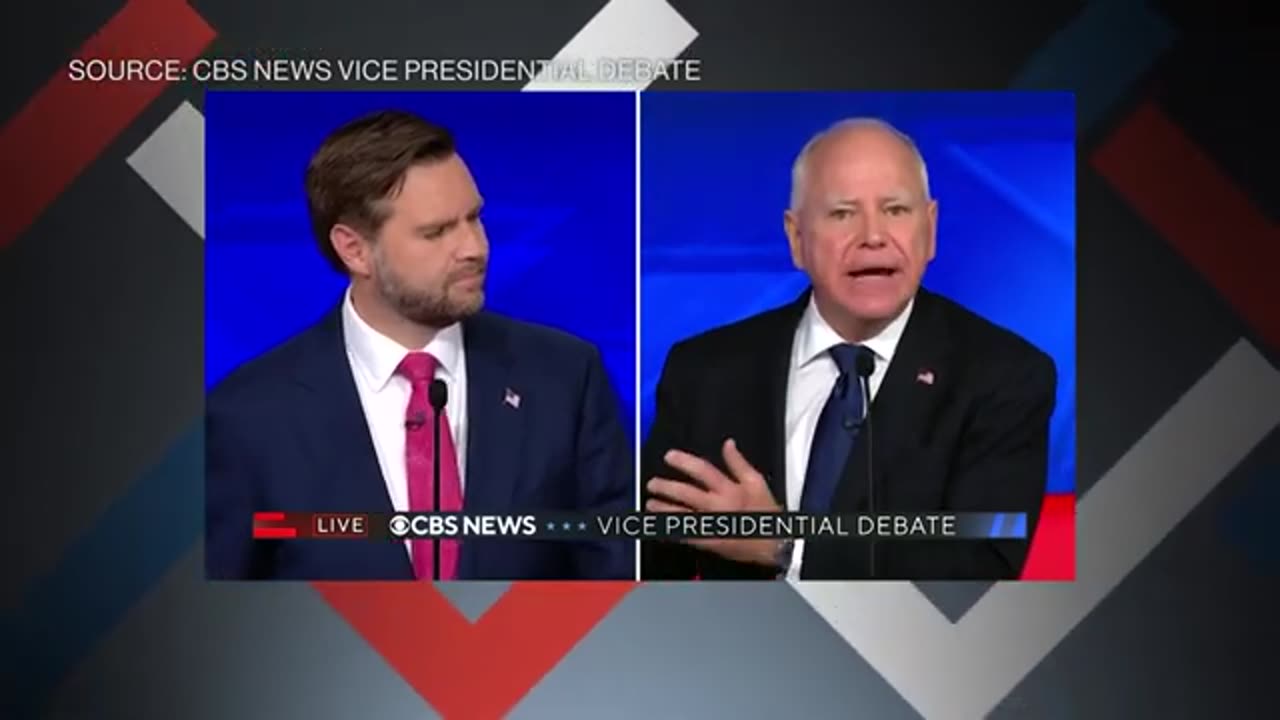 JD Vance vs Tim Walz Vice Presidential Debate Highlight