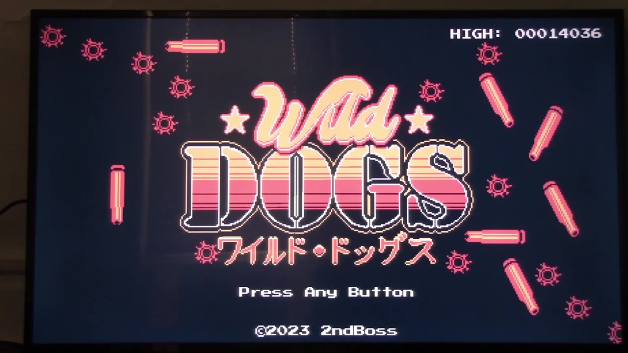 I'm playing wild dogs indie game on atari vcs 800